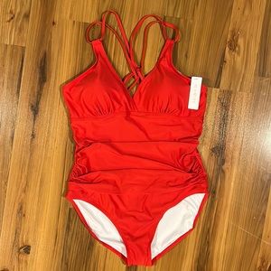 Red One Piece Swimsuit